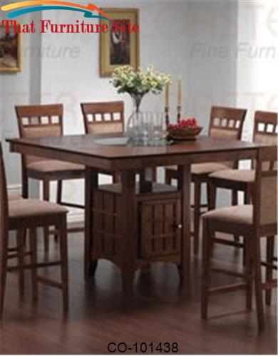 Mix Match Counter Height Dining Table With Storage Pedestal Base By