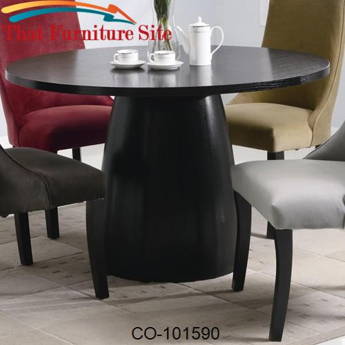 Amhurst Single Pedestal Round Dining Table by Coaster Furniture  | Aus