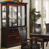 Ramona Formal Dining Room Buffet with Hutch by Coaster Furniture 