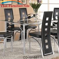 Los Feliz Contemporary Metal Dinner Table by Coaster Furniture 