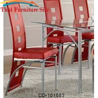 Los Feliz Red Contemporary Dining Chair by Coaster Furniture 