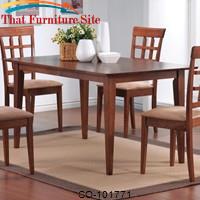 Mix &amp; Match Rectangle Leg Dining Table by Coaster Furniture 