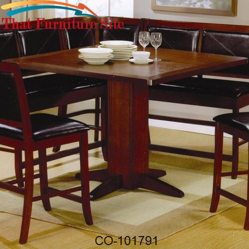 Lancaster Counter Height Pedestal Table by Coaster Furniture  | Austin