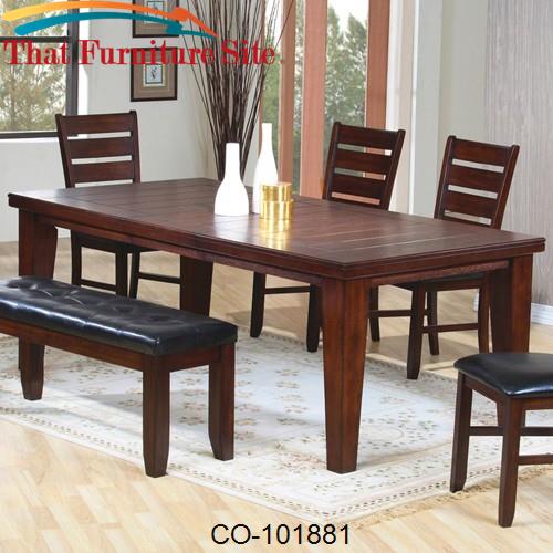 Imperial Rectangular Dining Table with 18&quot; Leaf by Coaster Furniture  