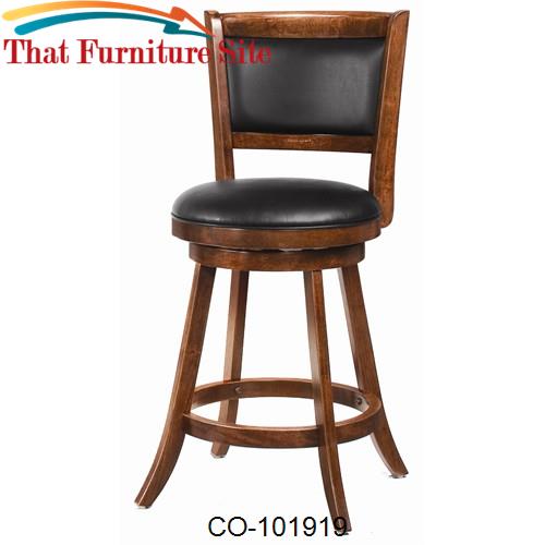 Dining Chairs and Bar Stools 24&quot; Swivel Bar Stool with Upholstered Sea