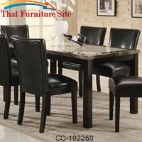 Carter Rectangular Leg Dining Table by Coaster Furniture 