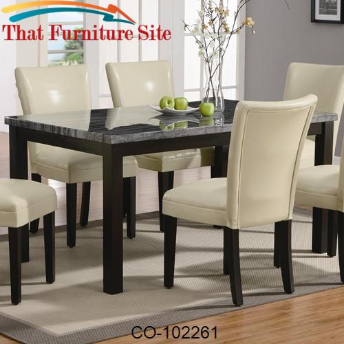 Carter Rectangular Leg Dining Table by Coaster Furniture  | Austin