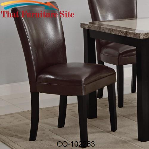 Carter Upholstered Dining Side Chair by Coaster Furniture  | Austin