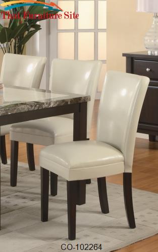 Carter Upholstered Dining Side Chair by Coaster Furniture  | Austin