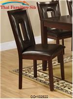 Ervin Brown Faux Leather Dining Chair by Coaster Furniture 