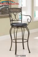 Dining Chairs and Bar Stools 29&quot; Decorative Metal Barstool by Coaster Furniture 