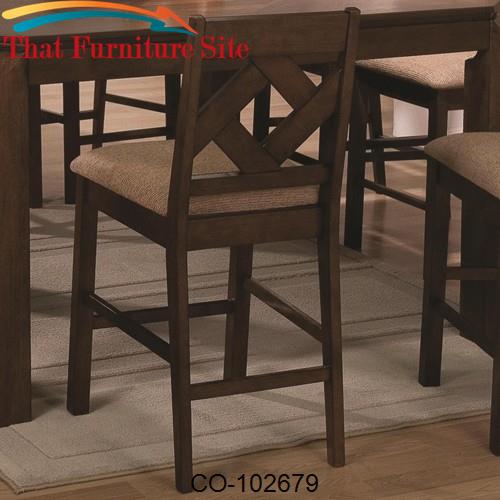 Antoine Counter Height Diamond Back Stool by Coaster Furniture  | Aust