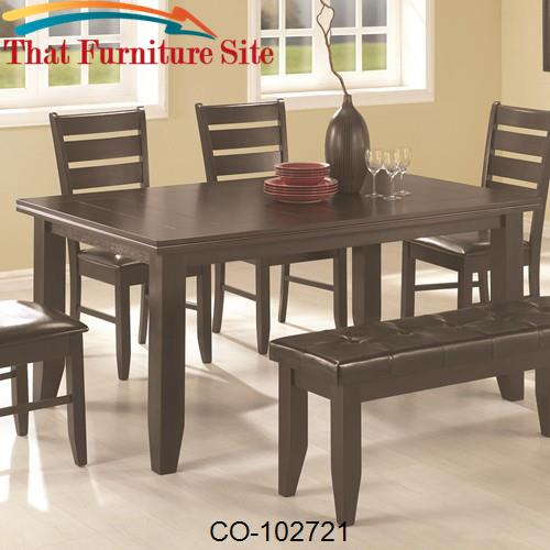 Page Contemporary Rectangular Semi-Formal Dining Table by Coaster Furn