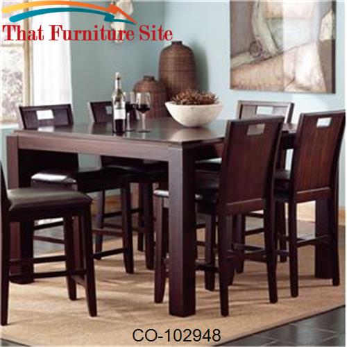 Prewitt Contemporary Counter Height Table with Leaf by Coaster Furnitu