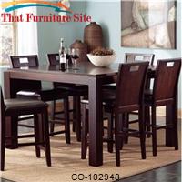 Prewitt Contemporary Counter Height Table with Leaf by Coaster Furniture 