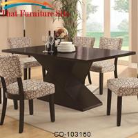 Libby Dining Table with Hourglass Base by Coaster Furniture 