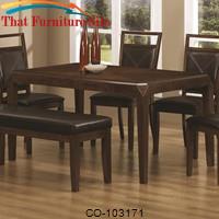 Matilda Rectangular Contemporary Semi-Formal Dining Table by Coaster Furniture 
