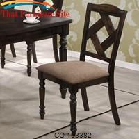 Dining 1033 Upholstered Dining Chair with Diamond Shaped Back by Coaster Furniture 