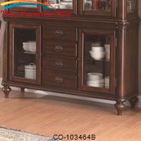 Anson Transitional Buffet with Two Glass Doors and Four Drawers by Coaster Furniture 