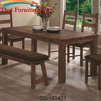 Maddox Dining Leg Table by Coaster Furniture 
