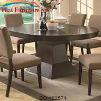 Myrtle Dining Oval Table w/ Extension by Coaster Furniture 