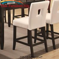 Newbridge Counter Height Stool w/ Vinyl Cushion by Coaster Furniture 