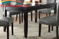 Newbridge Dining Leg Table w/ Marble Top by Coaster Furniture 