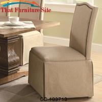 Parkins Parson Chair with Skirt by Coaster Furniture 
