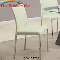 Ophelia Contemporary Cream Colored Dining Side Chair by Coaster Furniture 