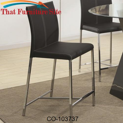 Ophelia Contemporary Black Colored Bar Stool by Coaster Furniture  | A