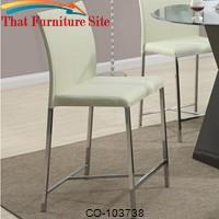 Ophelia Contemporary Cream Colored Bar Stool by Coaster Furniture 