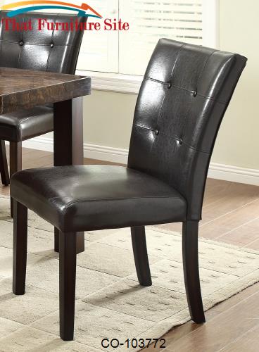 Milton Dining Side Chair w/ Plush Upholstery by Coaster Furniture  | A