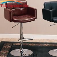 Dining Chairs and Bar Stools 29&quot; Upholstered Bar Chair with Adjustable Height by Coaster Furniture 