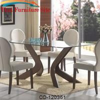 San Vicente Glass Top Rectangular Dining Table by Coaster Furniture 