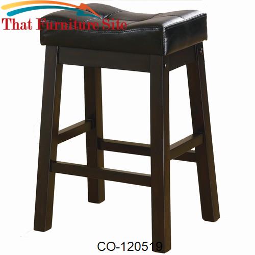 Sofie 24&quot; Upholstered Seat Bar Stool by Coaster Furniture  | Austin