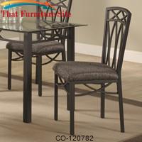 Blake Dining Side Chair with Fabric Seat and Metal Legs by Coaster Furniture 