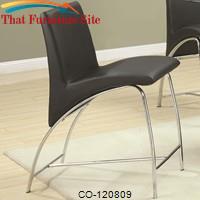 Ophelia Contemporary Vinyl and Metal Pub Stool by Coaster Furniture 