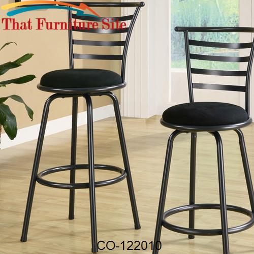 Dining Chairs and Bar Stools 29&quot; Metal Bar Stool with Upholstered Seat