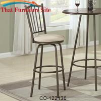Bar Units and Bar Tables Slat Back Adjustable Bar Stool/Counter Stool by Coaster Furniture 