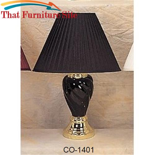 Table Black Lamp  Spiral Shape by Coaster Furniture  | Austin