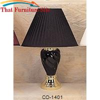 Table Black Lamp  Spiral Shape by Coaster Furniture 