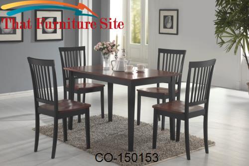 Oakdale 5 Piece Dining Set by Coaster Furniture  | Austin