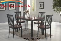 Oakdale 5 Piece Dining Set by Coaster Furniture 
