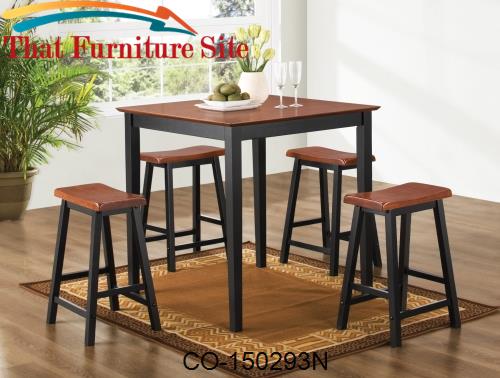 Yates 5 Piece Counter Height Dining Set by Coaster Furniture  | Austin