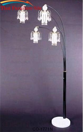 Floor Lamps Glass Floor Lamp by Coaster Furniture  | Austin