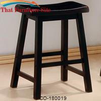 Dining Chairs and Bar Stools 24&quot; Wooden Bar Stool by Coaster Furniture 