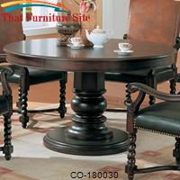 Riverside Round Pedestal Semi-Formal Dining Table by Coaster Furniture 