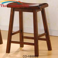 Dining Chairs and Bar Stools 24&quot; Wooden Bar Stool by Coaster Furniture 