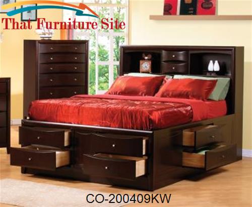 Kw = California King Storage Bed by Coaster Furniture  | Austin