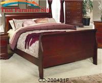 Saint Laurent Full Bed (Cherry) by Coaster Furniture 